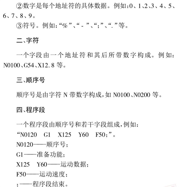 加工中心程序結構